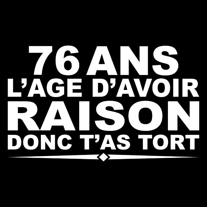 76 years old | Humor 76th Birthday Gift