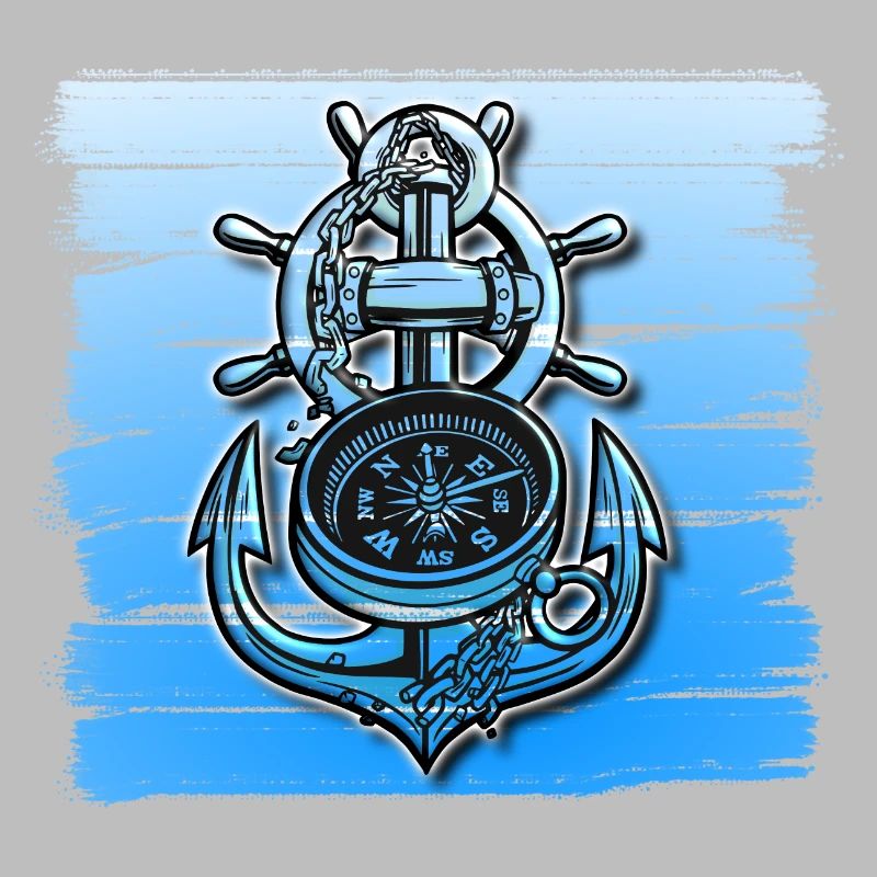 Anker Design Schiff Boot Seefahrt Maritim