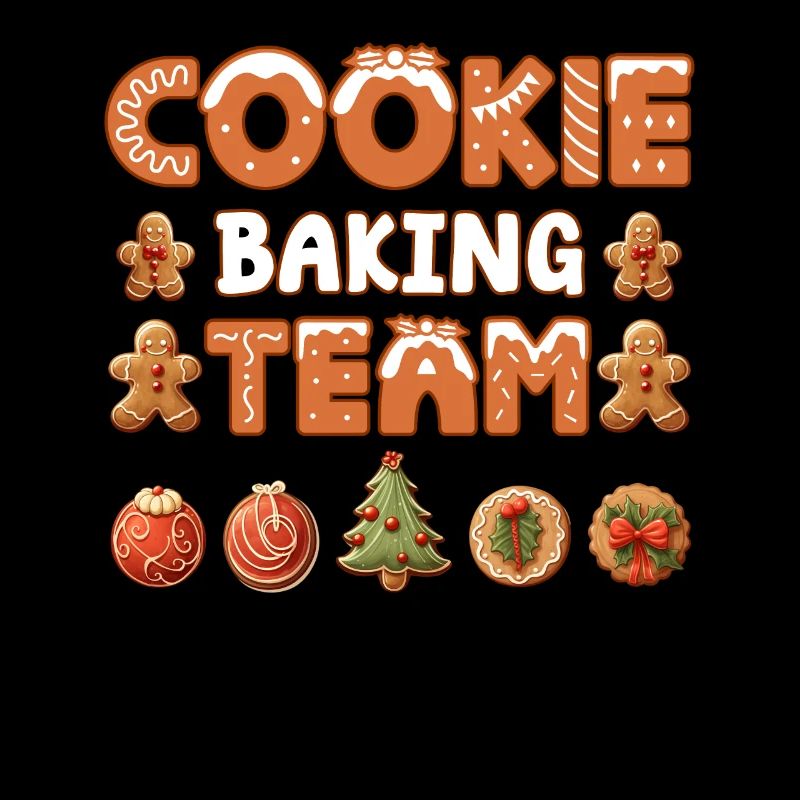 Équipe de cuisson de biscuits Noël