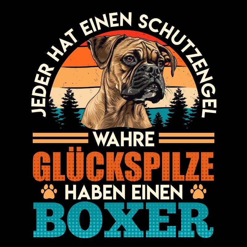Deutscher Boxer GLÜCKSPILZE HABEN EINEN BOXER