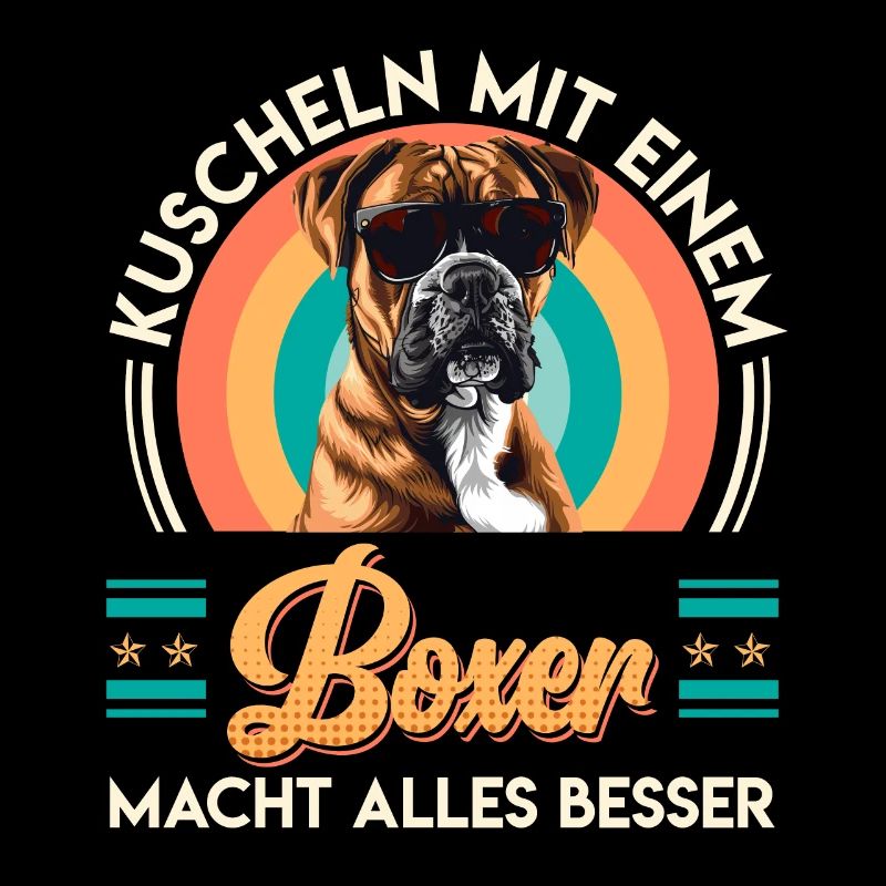 Deutscher Boxer KUSCHELN MIT EINEM BOXER BESSER
