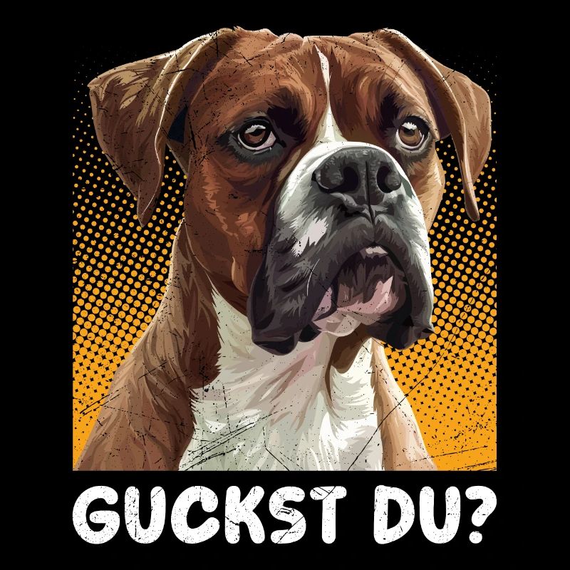 Deutscher Boxer GUCKST DU? Hundebesitzer Boxer