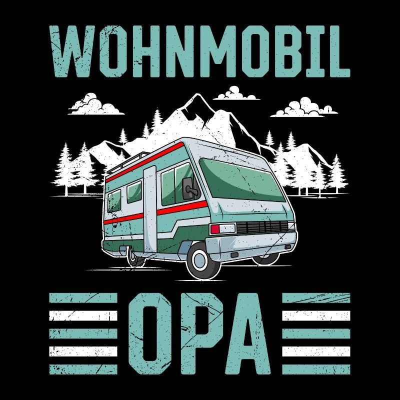 WOHNMOBIL OPA Lustiges Großväter Camper