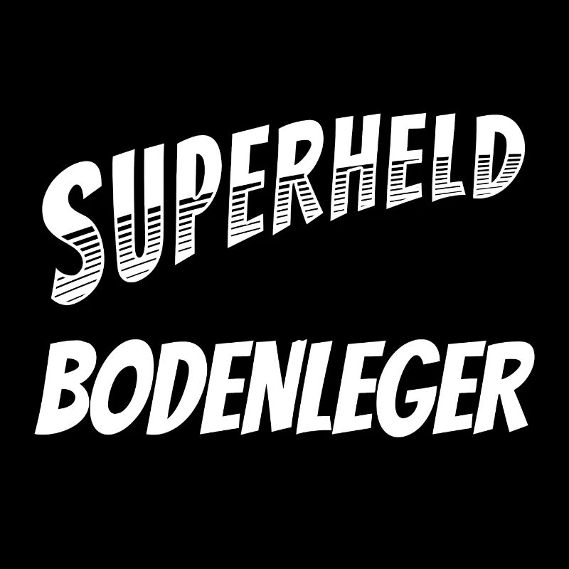 Superheld, clever getarnt als Bodenleger