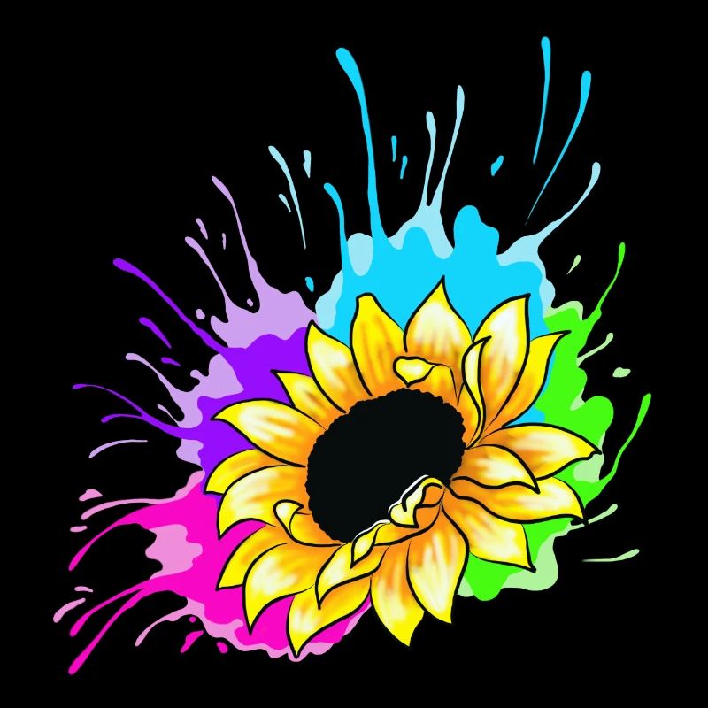 Sonnenblume Splash