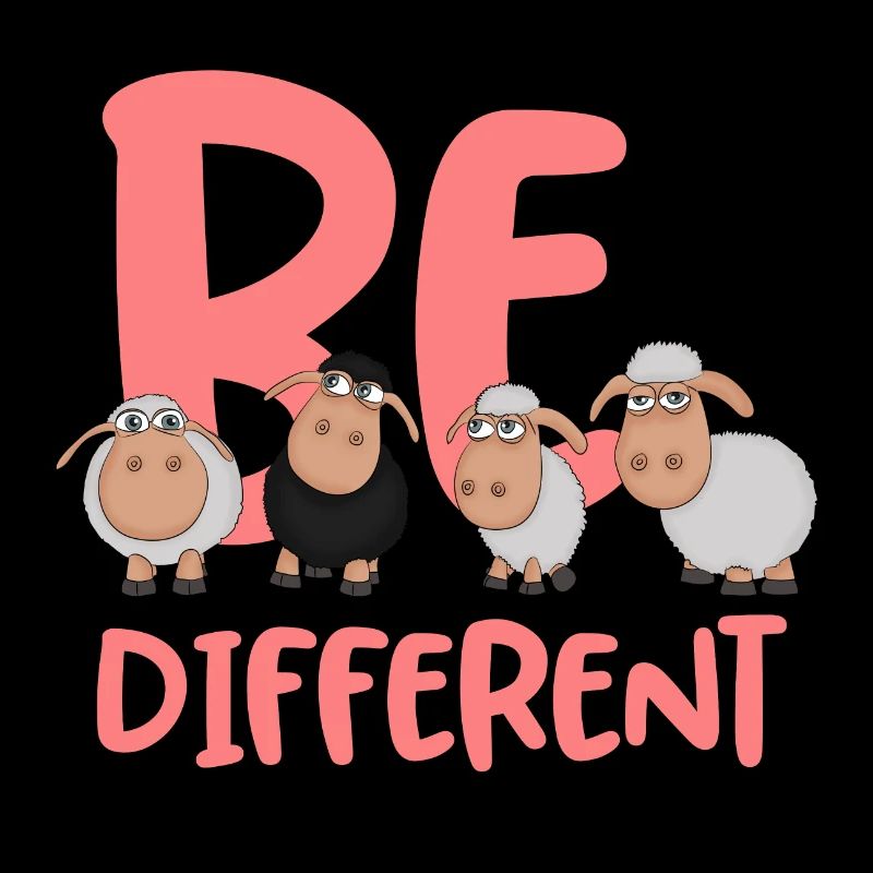 De différents moutons roses - Moutons uniques