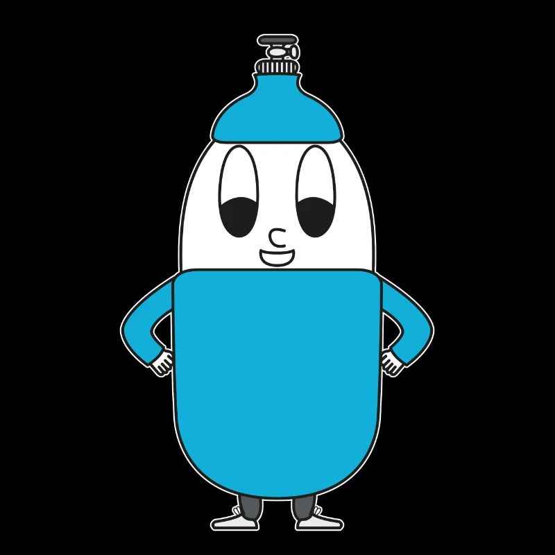 Helium-Flasche Ei