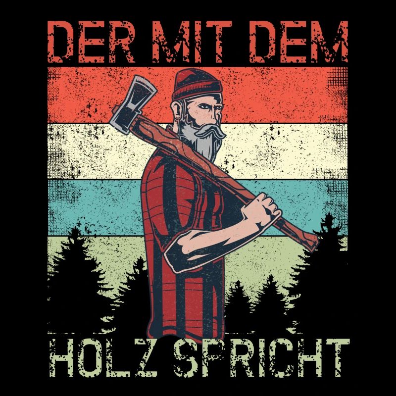 Waldarbeiter Der mit dem Holz Spricht Förster