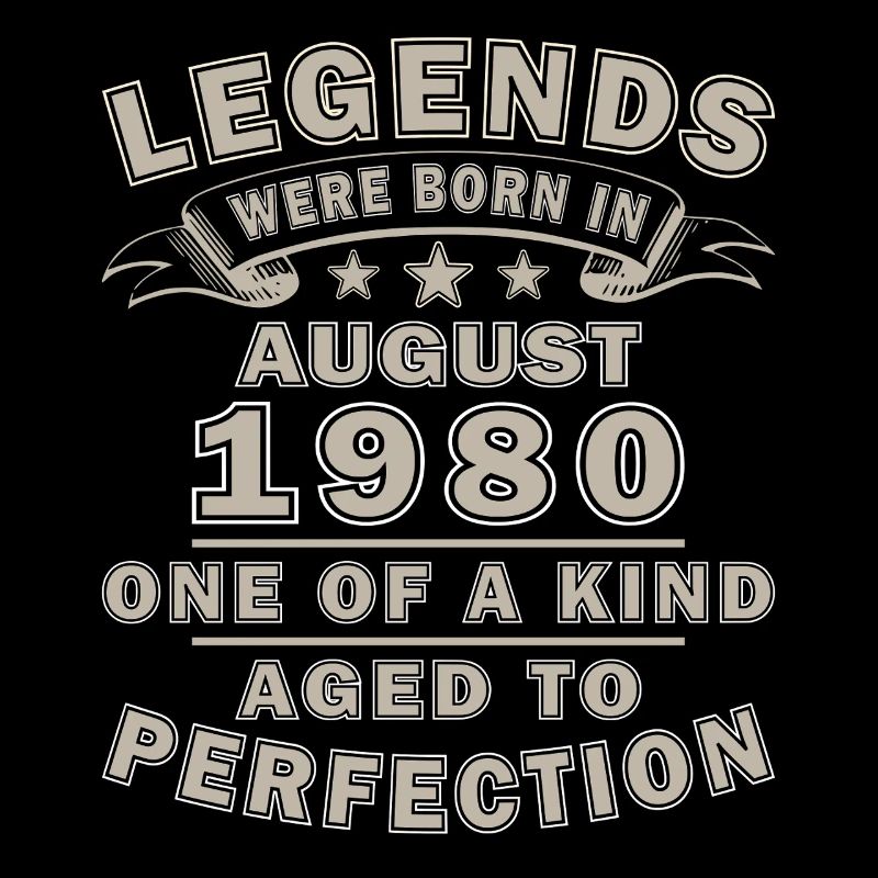 August 1980 Birthday Gift August 1980 August