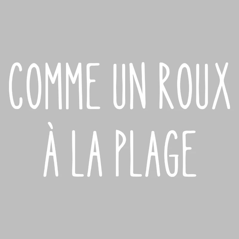 comme un roux à la plage