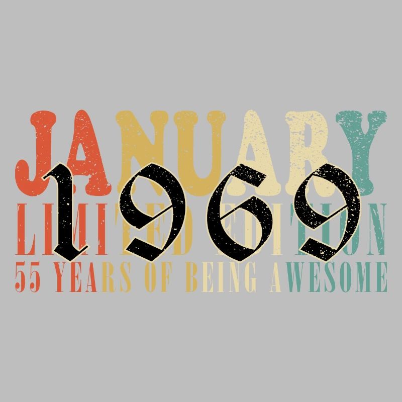 55e anniversaire 55 ans janvier 1969