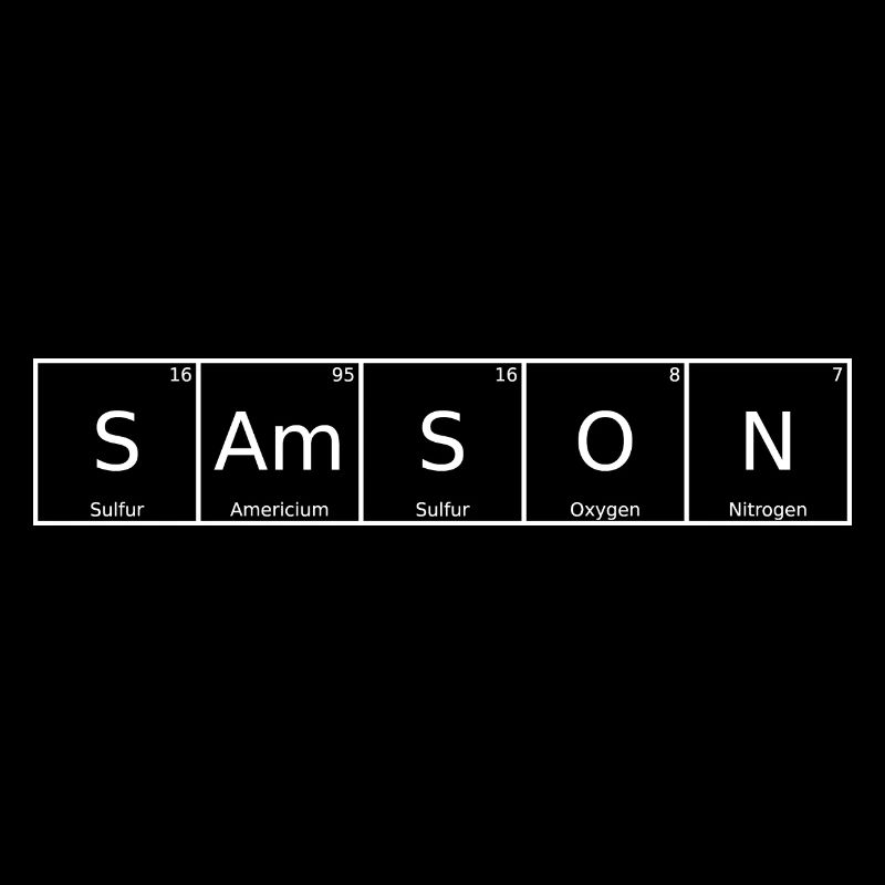 Samson Nom Prénom Chimie Tableau périodique Éléments
