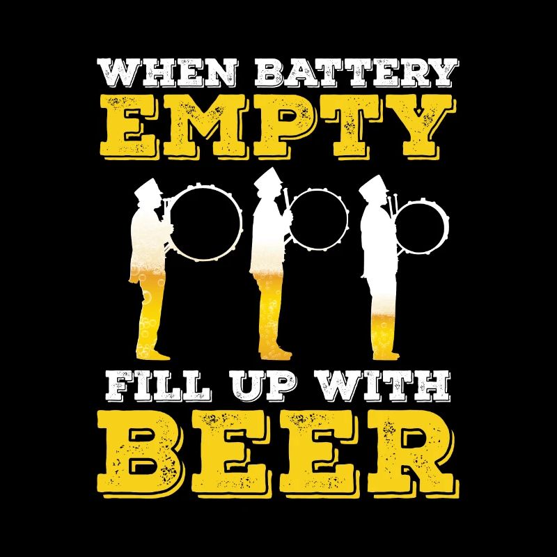 Batterie vide à remplir avec de la bière Drumline