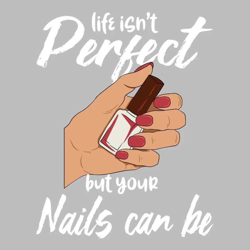 Nail technician fingernails