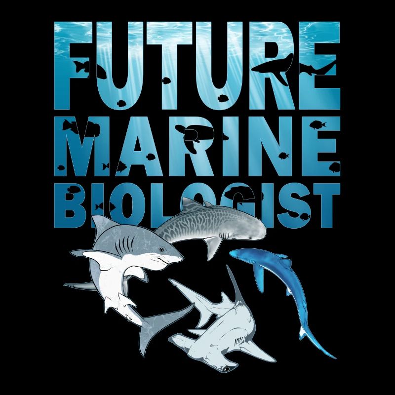 Futur biologiste marin des espèces de requins