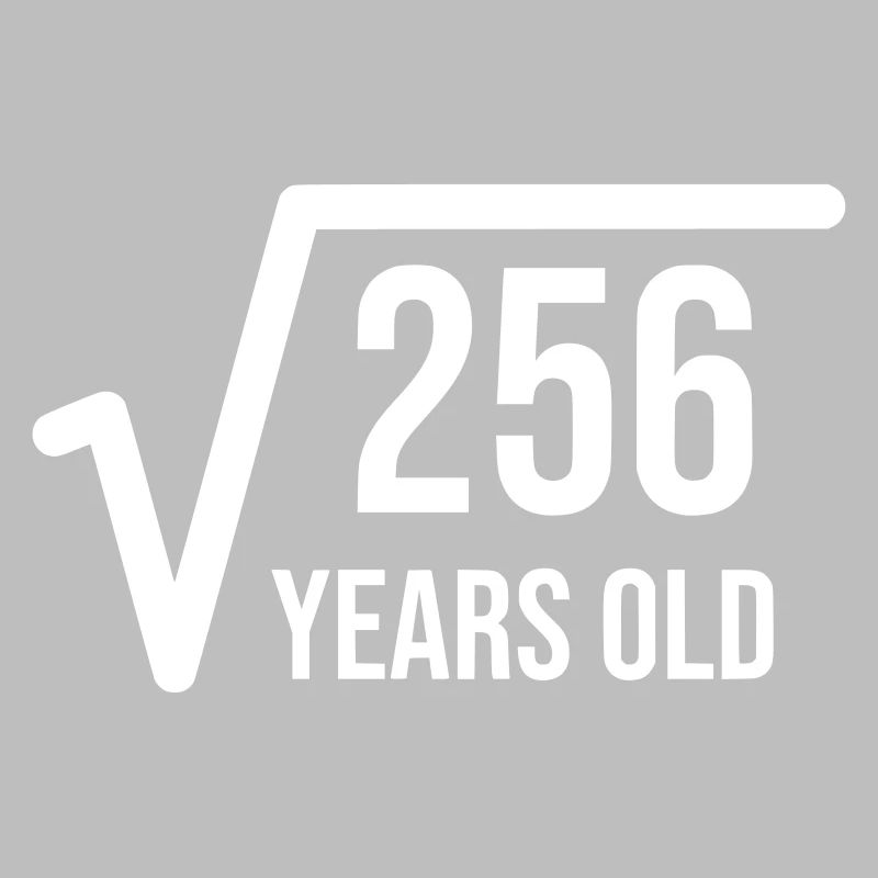 Root from 256 is 16 years old