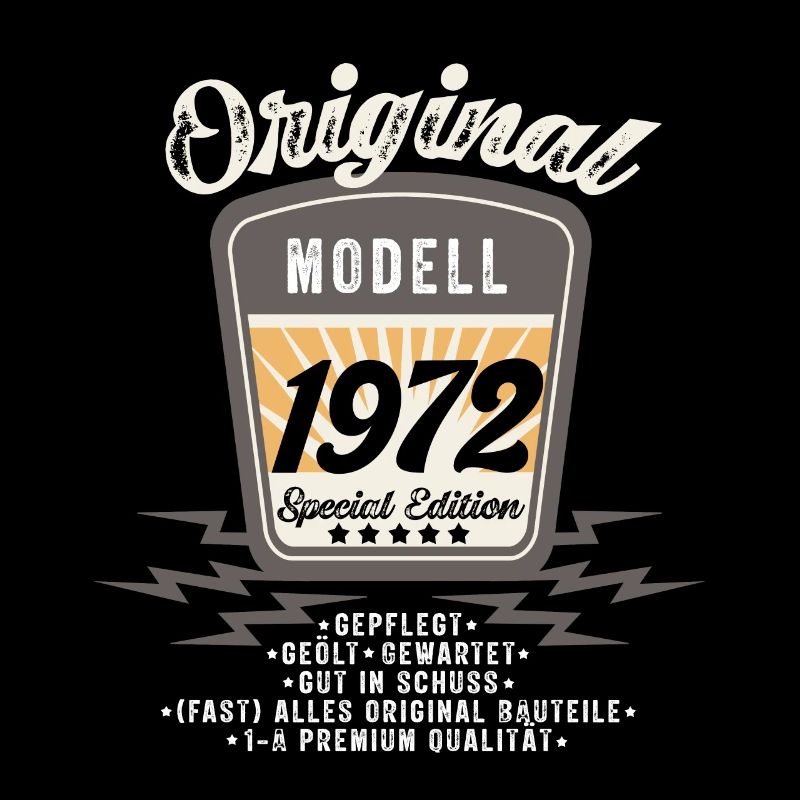 Modell 1972 Original Oldtimer Badge 50 Geburtstag