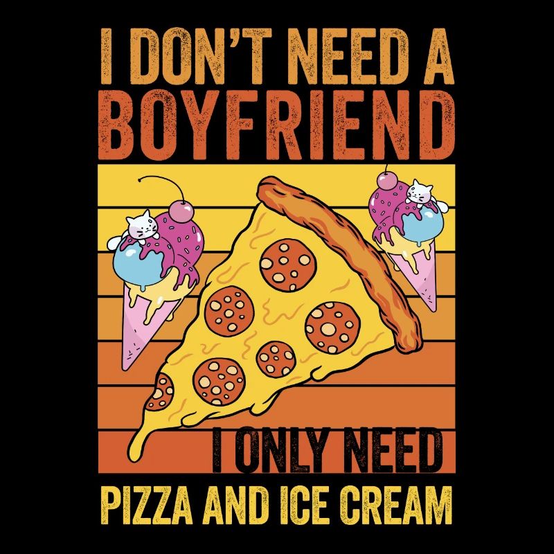 Pizza et crème glacée : mes vrais amours