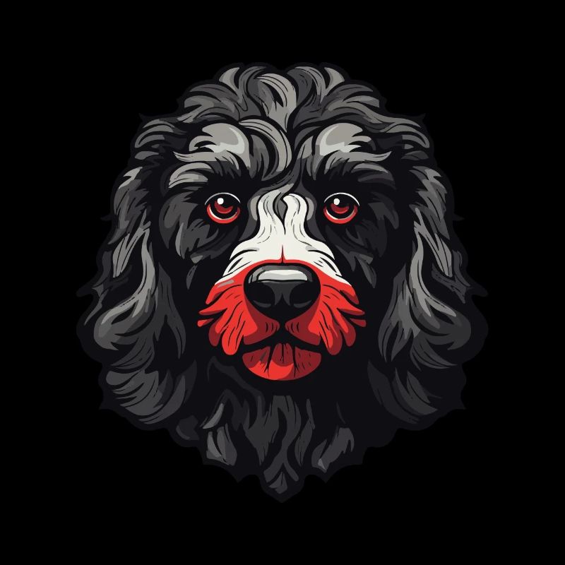 Pudel Hund Kopf