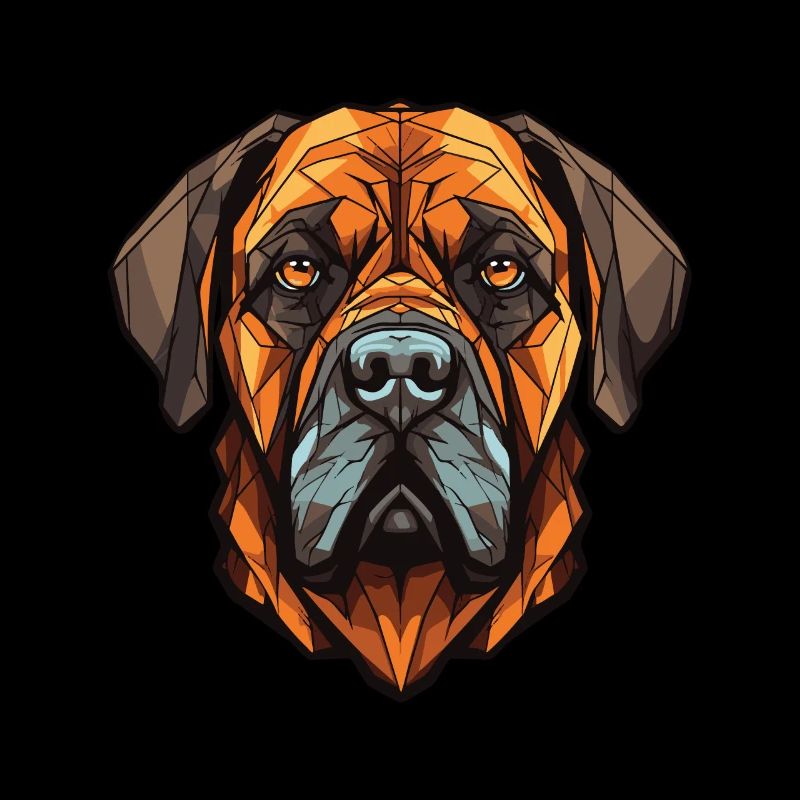 Mastiff Dog Head