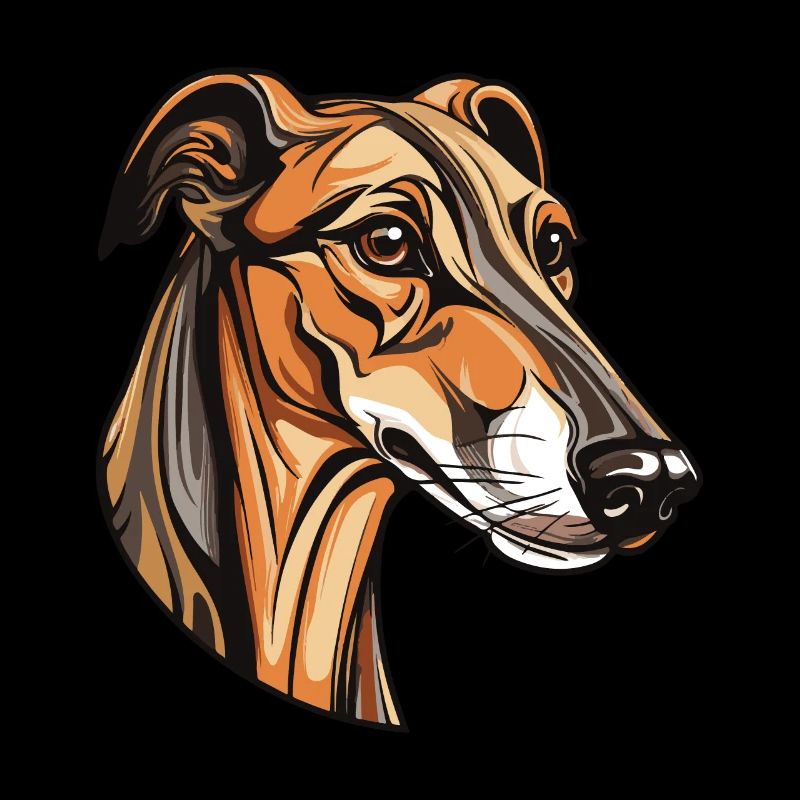 Greyhound Dog Head