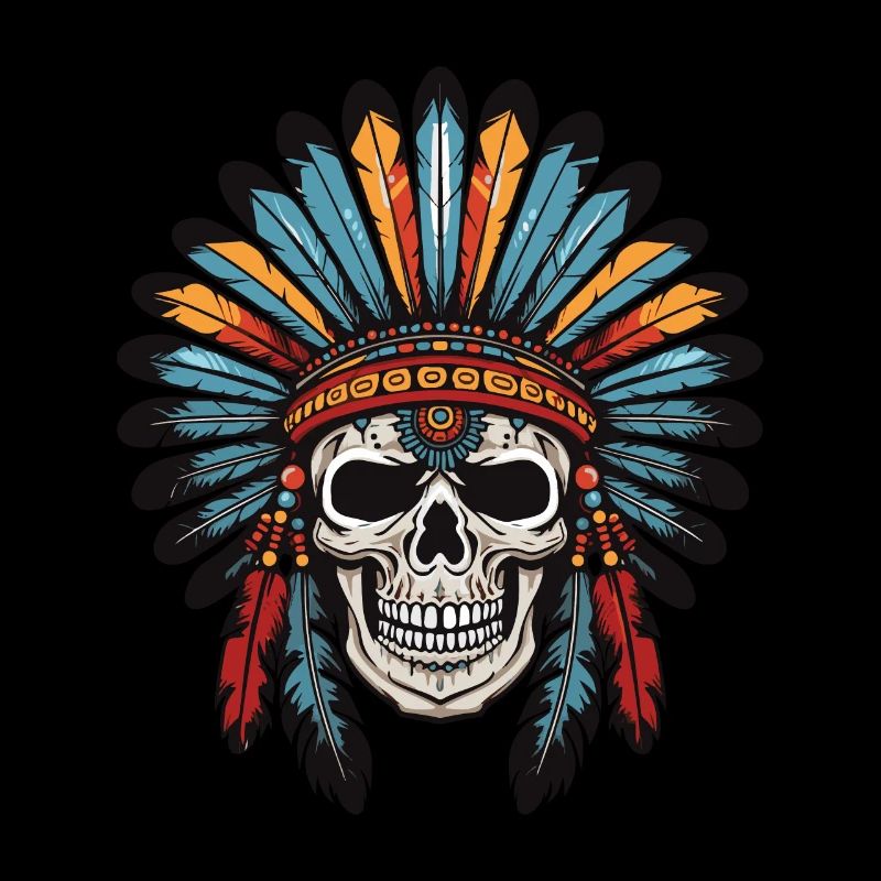 Crâne indien Apache