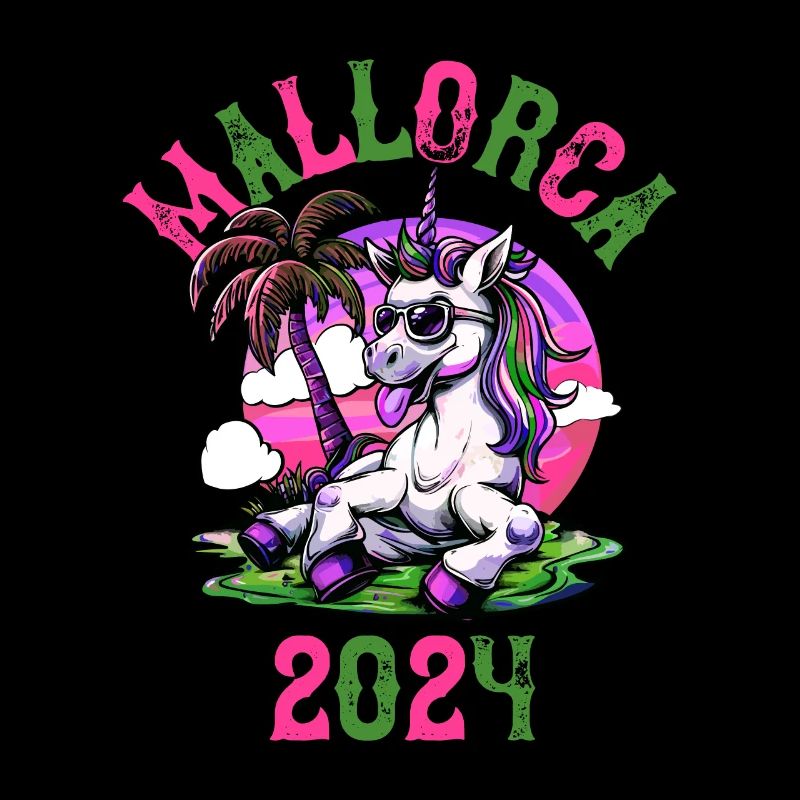 Mallorca 2024 Einhorn Party Urlaub