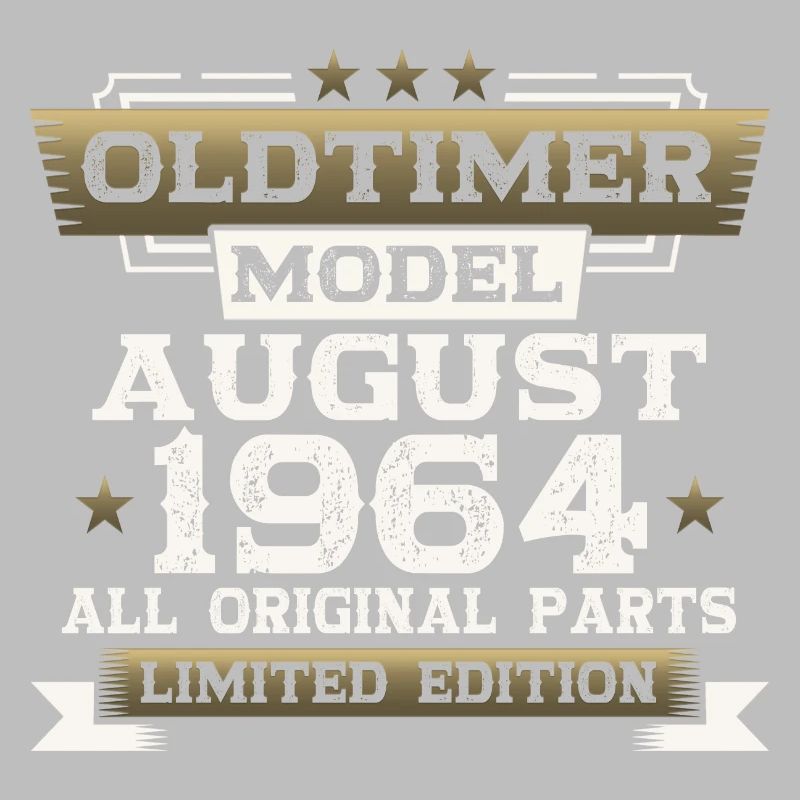 59th Birthday Man Oldtimer Août 1964