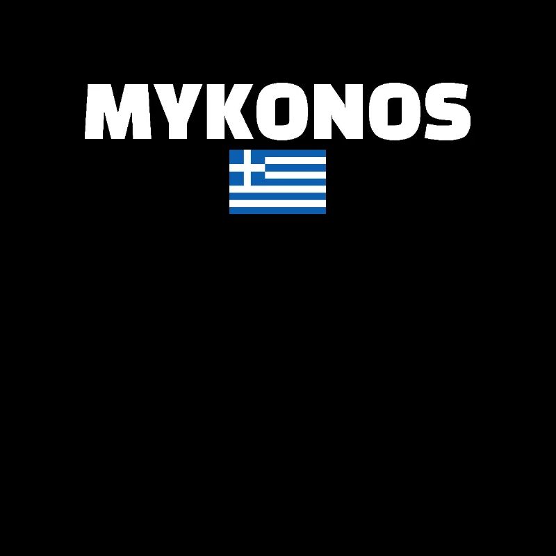 Mykonos Grèce Drapeau grec Grec