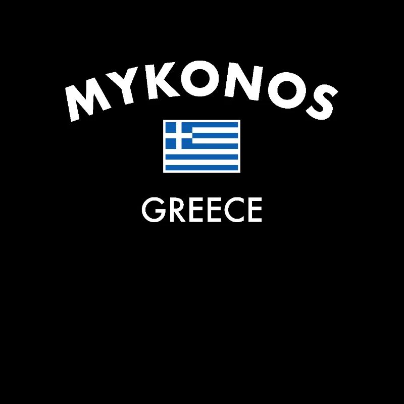 Mykonos Grèce Drapeau grec Grec