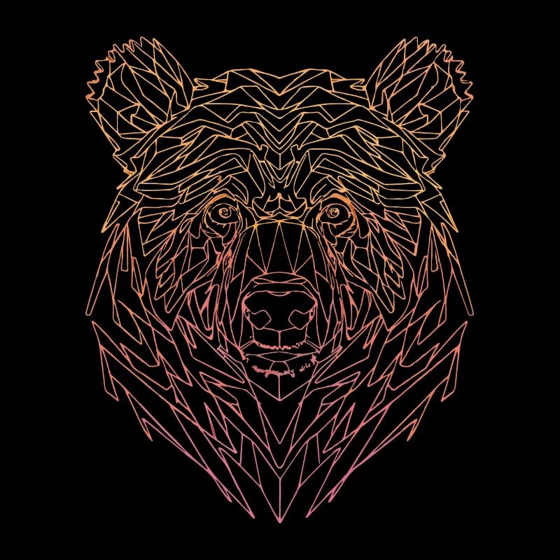 Bär Line Art
