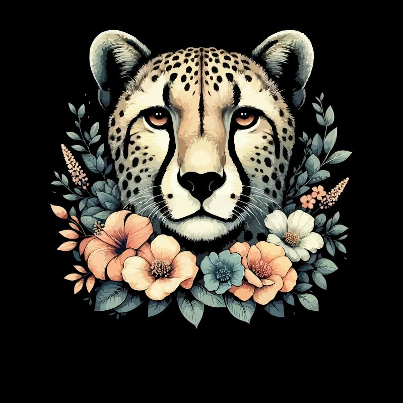 Guépard Fleurs de guépard