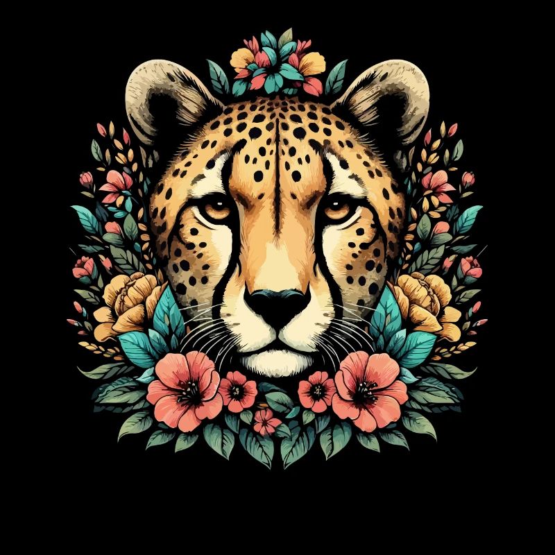 Guépard Fleurs de guépard