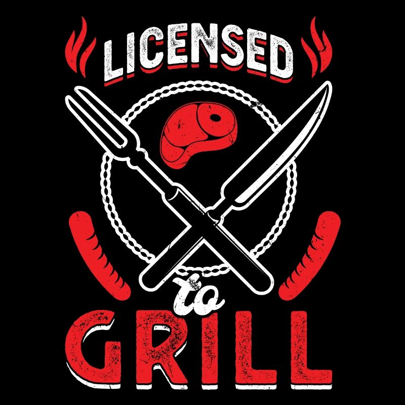Lizenziert zum Grillen