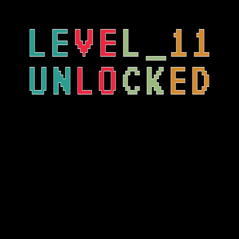 Level 11 Unlocked Zocker 11 Geburtstag Geschenk