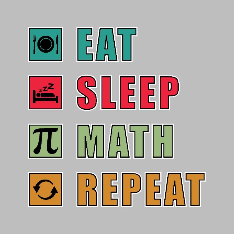 Math Quote Eat Sleep Math Repeat Funny Math