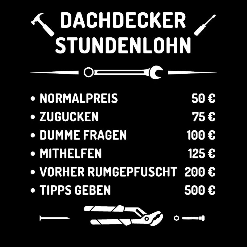 Dachdecker Stundenlohn