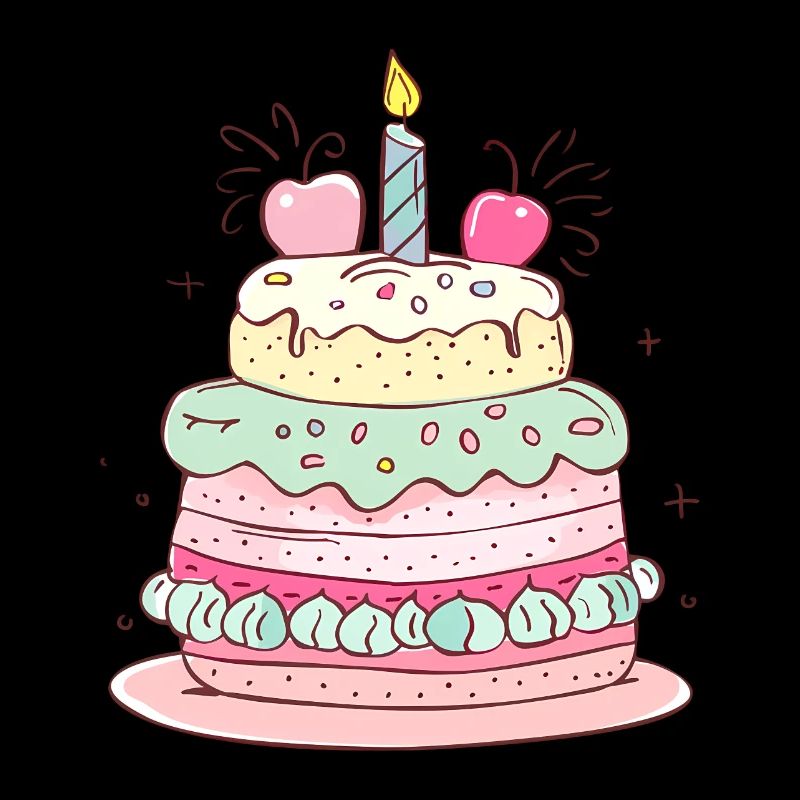 gâteau d'anniversaire joyeux anniversaire