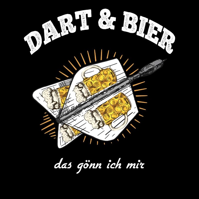 Dart Bier Darts Spruch Bayrisch Maß Dartpfeile Fun