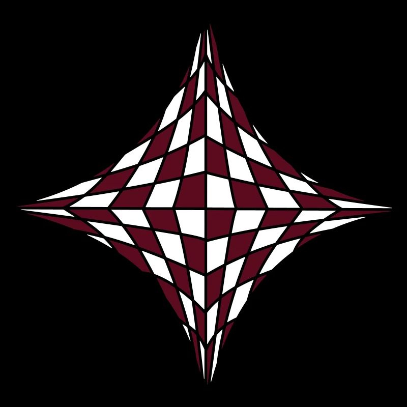 Viereck in optischer Illusion