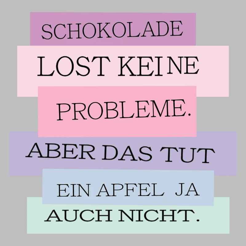 Schokolade vs. Apfel
