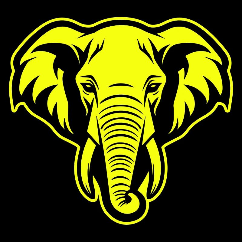 Icône de portrait de tête d’éléphant