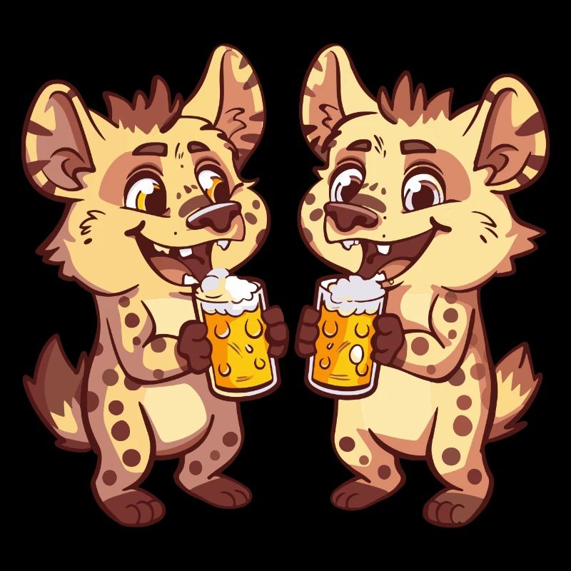Hyäne Bier Party Trinken