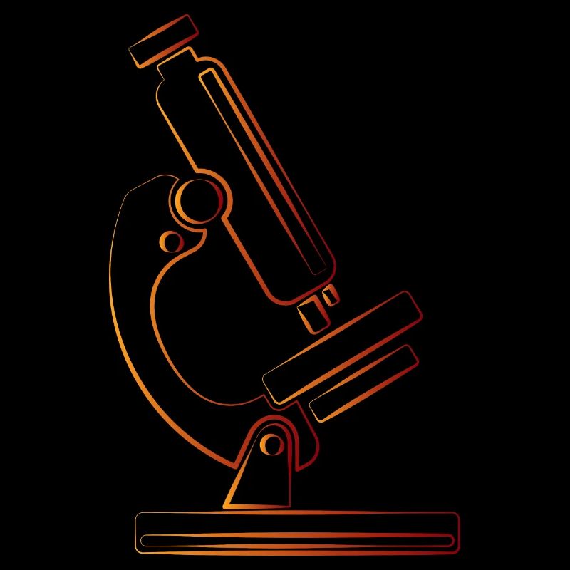Microscope research science retro gift