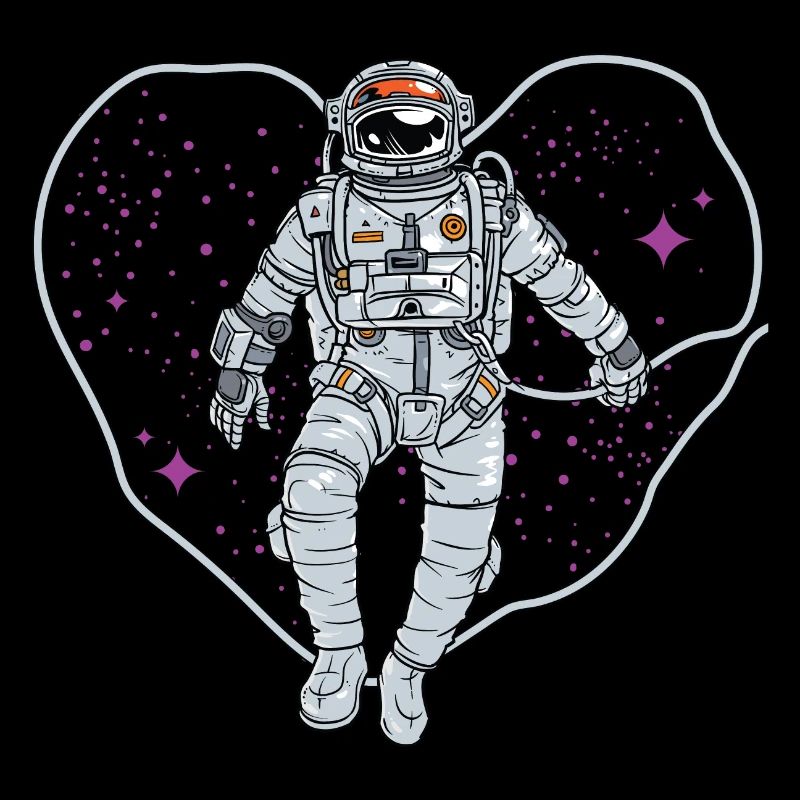 Outer space heart