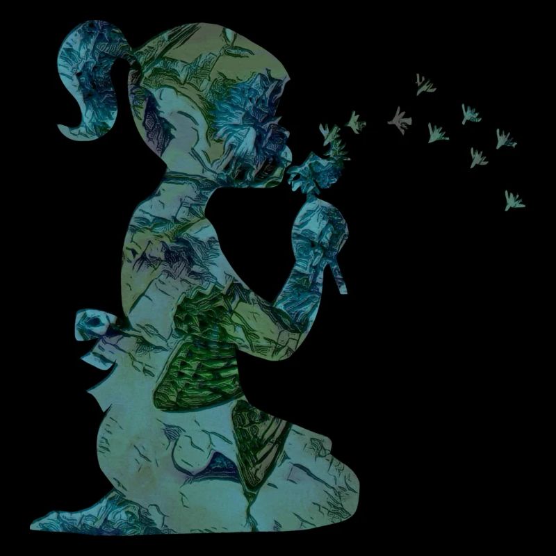 Blumenmädchen Pusteblume