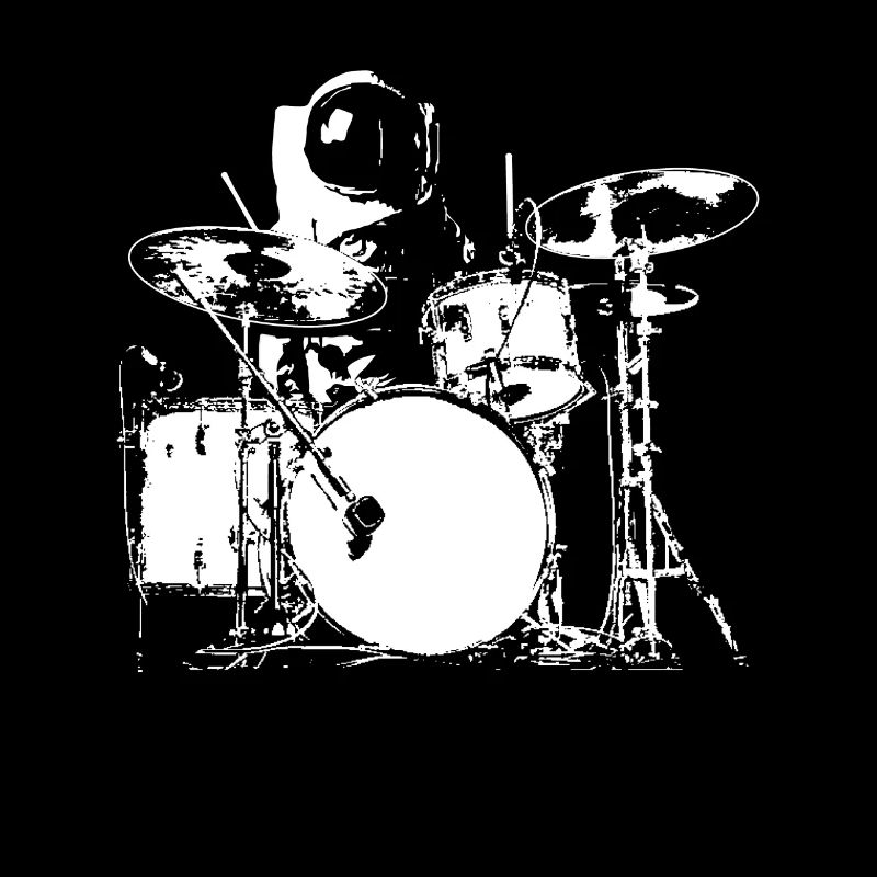 Space Drummer - Drummer T-Shirt