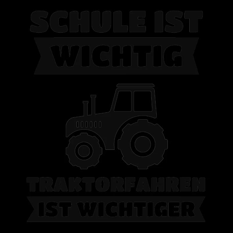 Trecker Trekker Traktor Schule Spruch Geschenk