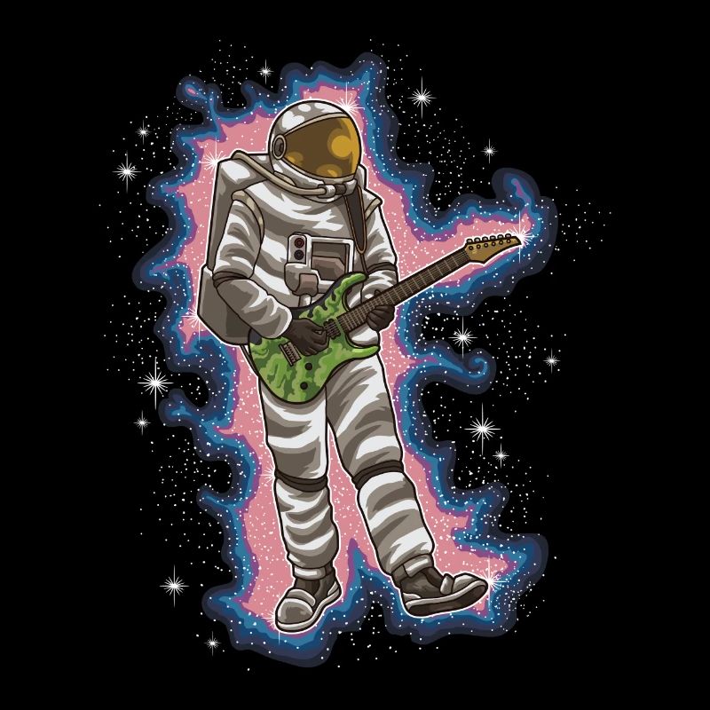 Guitariste astronaute - Guitare spatiale