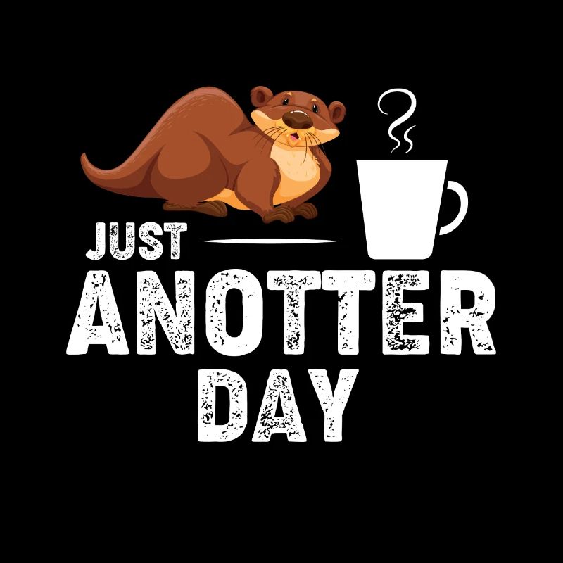 The otter with coffee